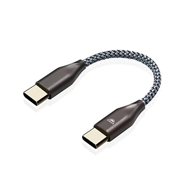 okcsc C2T オーディオケーブル OTGケーブル Type-C（オス）to Type-C（オス）デコーダー 単結晶銅OCC導..