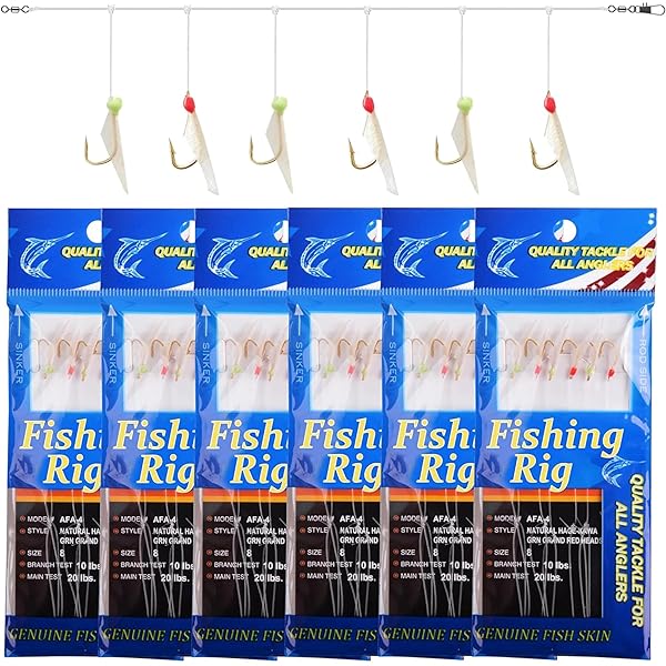 サビキ仕掛け さびき釣り しかけセット サバ皮 鈎 10組セット ABCタイプ 4号 6号 8号サイズ 初心者 完成仕掛け (A4)