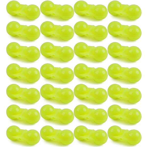 釣り鈴 光る 夜釣り 音信号 釣り警報ベル クリップ 釣り竿用アラームベル 釣り小物 30個セット（黄色）