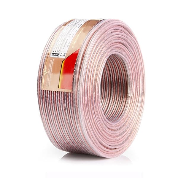 スピーカーケーブル スピーカーコード オーディオケーブル 高純度OFC 錫メッキ (15m, 1.28mm²)