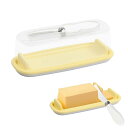 Doyime バターケース カッター付き バターカッター バター収納ボックス 保存ができる クリア バターカッティングケース 蓋付き 密閉保存 食品容器 キッチ...