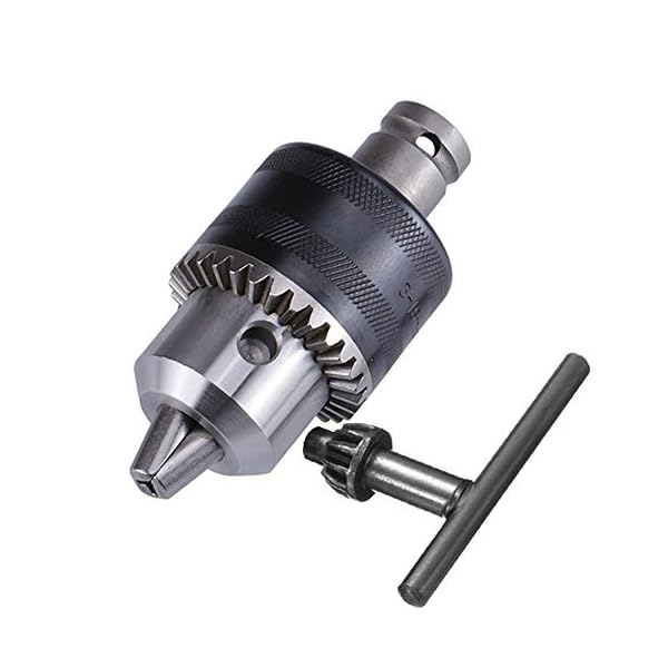 Bestgle1.5-13mmドリルチャック メタルキー付き インパクトレンチ ソケット インパクトレンチ変換ツー..