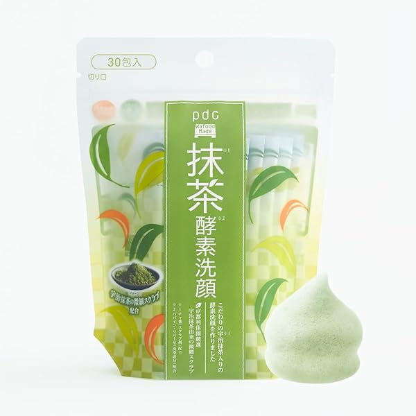 ワフードメイド Wafood Made 宇治抹茶酵素洗顔 0.4g 30包 洗顔 洗顔パウダー もっちり泡 毛穴汚れ 黒ず..