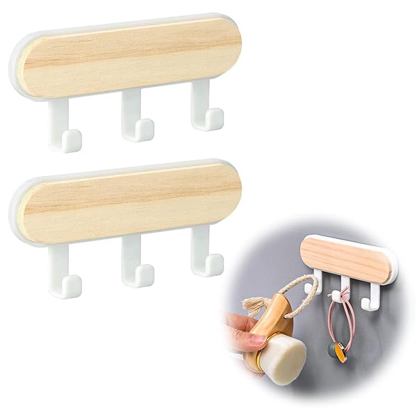 nalaina 粘着フック 壁掛けフック (2個セット) ウォールハンガー 強力粘着フック 浴室 キッチン 玄関 部屋 オフィス用 壁フック 傷つけない 貼り付...