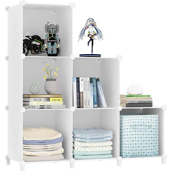SIMPDIY 本棚 収納棚 収納ラック 整理棚 大容量組み立て式 衣類収納ボックス 便利な ワードローブ 洋服..