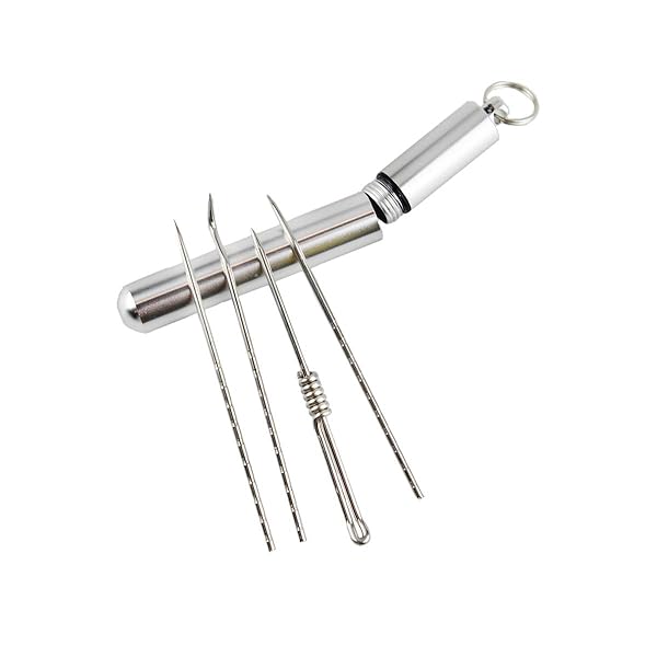 TsLlnc 爪楊枝ケース チタン ポータブル ミニチタン 携帯 爪楊枝 軽量便利 耐湿防圧 小物収納 野外 山..