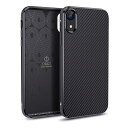 ONES 超薄型 iPhone XR ケース 米軍MIL規格 超耐衝撃 炭素繊維テクスチャ 『 滑り止めストレートエッジ、 画面 · レンズ保護 』〔 指紋防止、マット感、持ちやすい 〕 衝撃吸収 黄変防止 Qi充電 軽量 カバー