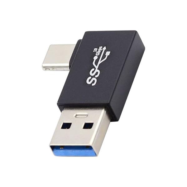 chenyang USB 3.0/3.1 コネクター USB C - USB 3.0 データ 10Gbps 充電アダプター 90度 直角