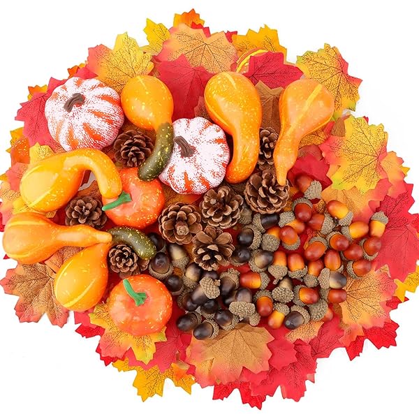 ハロウィン飾り かぼちゃ 置物 季節の飾り 手のひらサイズ 人工カボチャ 紅葉 造花 楓の葉 秋の装飾 感謝祭 パーティー 店舗 イベント 結婚式 リース DIY 撮影小道具 Halloween decoration ミニカボチャ (ハロウィン飾りB