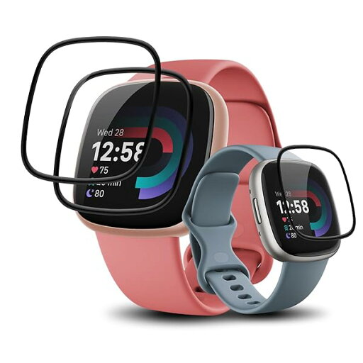 【3枚セット】対応 Fitbit Versa4 / Fitbit Sense2 フィルム Fitbit Versa4 / Fitbit Sense2 用 保護フィルム カバー ケース キズ修復機能 柔らかい PMMA素材採用 炭素繊維 3D曲面 高透 【3枚セット】対応 Fitbit Versa4 / Fitbit Sense2 フィルム Fitbit Versa4 / Fitbit Sense2 用 保護フィルム カバー ケース キズ修復機能 柔らかい PMMA素材採用 炭素繊維 3D曲面 高透