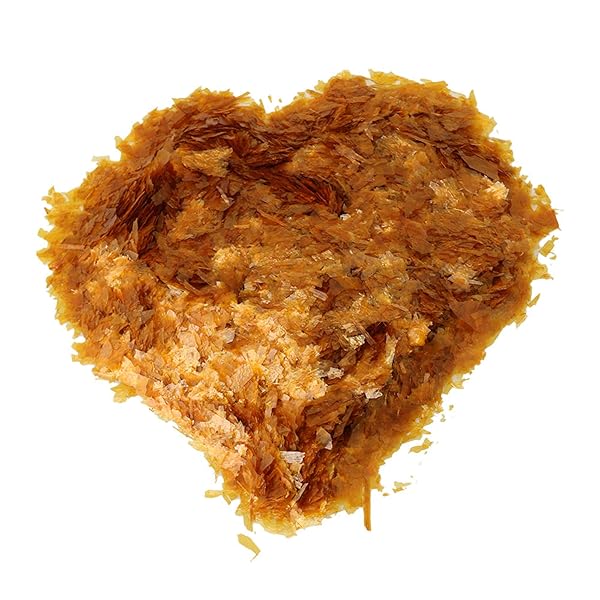 Yibuy シェラックフレーク シェラック/しみ/染料/ワニス適用 17x7x1.3cm 極薄 簡単溶解 インド シェラ..