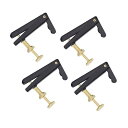 3/4 4/4 チェロ ファインチューナー ストリング アジャスター 調整工具 耐久性 弦楽器 ツール4本入 黒