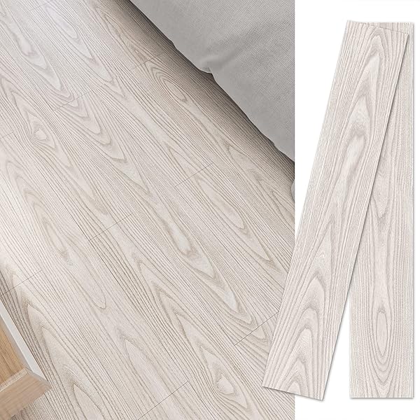 フロアタイル 置くだけ 木目 配送込み 12枚入り 1畳 床 リメイクシート 賃貸 防水 厚手 クッションフロ..