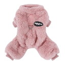 AmzBarley 犬の服 秋 冬 ロンパース シャツ パジャマ セーター フランネル ベルベット Dカン付き 犬 服 ロンパース 柔らかい 防寒 暖かい ふわふわ もこもこ つなぎ ドッグウェア フリース 犬服 小型犬 服 冬 ルームウェア お出か