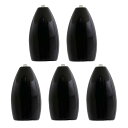 YZD タングステン バレットシンカー TG 64g 2.25oz 【5個】黒