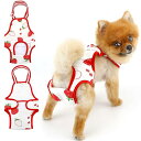 SMALLLEE_LUCKY_STORE 犬用 オムツパンツ 女の子 おむつ 小型犬 生理 調整可能 サニタリーパンツ サスペンダー付き 可愛い 月経 生理マナーパンツ メス 柔らかい 発情期用 洗える ペットドッグウェア,レッド,M