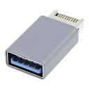 CY アダプタ USB 3.1 フロントパネルヘッダーオス Type-E から Type-A USB3.0 メスマザーボード拡張データアダプター
