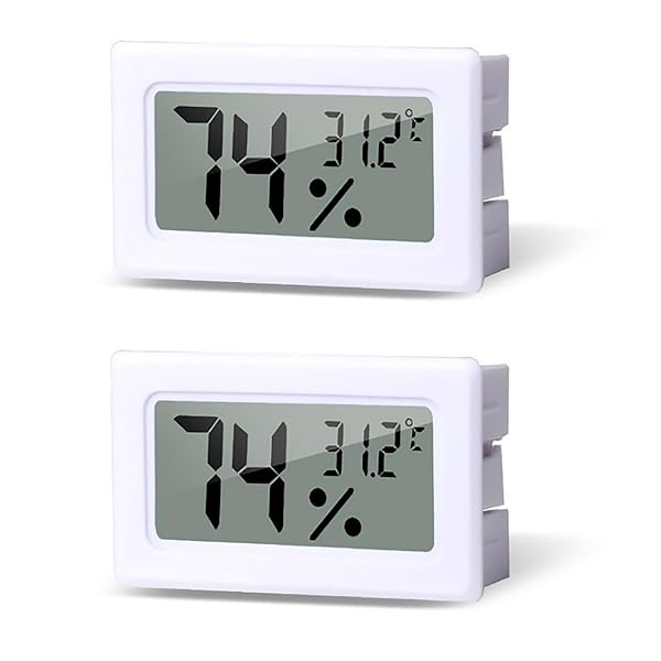 デジタル温湿度計 LCD 温度計 センサー内蔵 環境チェッカー 小型 室内用 オフィス 家庭 花屋 爬虫類テラリウム クローゼット 冷蔵庫 水族館 栽培用 温湿...