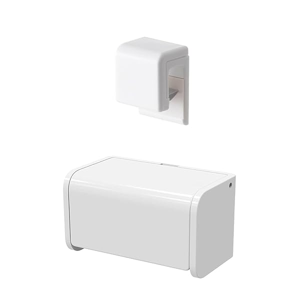 YOOTASIO 歯ブラシホルダー 壁掛け電動歯ブラシ置き カバー付き 歯磨き粉クリップ 歯ブラシスタンド 歯..