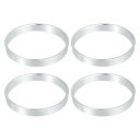 ACROPIX カーハブセントリックリング ユニバーサル シルバートーン 71.5 mm-66.1 mm 4個(2)