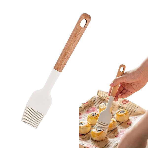 Liroyal シリコン塗り刷毛 油ブラシ スクレーパー 耐熱 オイル 刷毛 シリコン 多機能なキッチン用シリ..