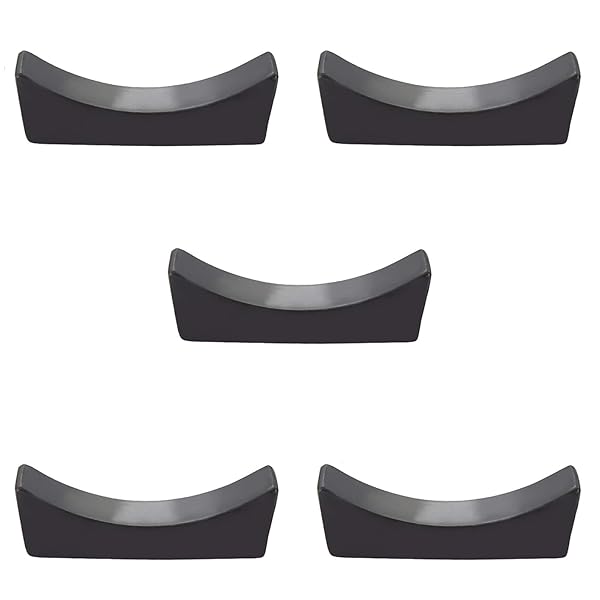 Tribetter 箸置き ステンレス製 5個セット 和食器 スプーンレスト レストラン 喫茶店 (ブラック)