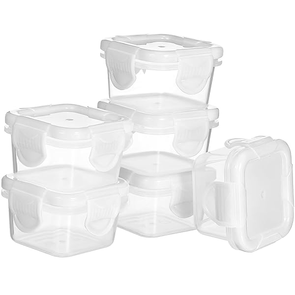 NUOLUX フルーツケース 弁当箱 ミニ お弁当 レンジ対応 60ml 密閉 調味料 ソース保存 小さい 漏れ防止 ..