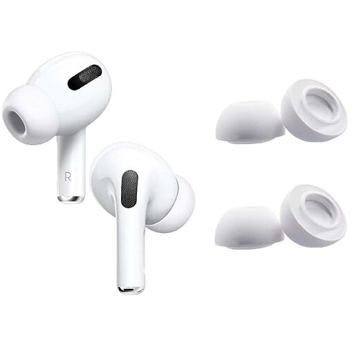 A-Focus AirPod Pro 用 イヤーピース イヤーキャップ Sサイズ 2ペア シリコン製 柔らかい 付けたまま充電可能 快適 エアーポッズプロ イヤホンカバー 交換用 収納ケース付き 白 S A-Focus AirPod Pro 用 イヤーピース イヤーキャップ Sサイズ 2ペア シリコン製 柔らかい 付けたまま充電可能 快適 エアーポッズプロ イヤホンカバー 交換用 収納ケース付き 白 S