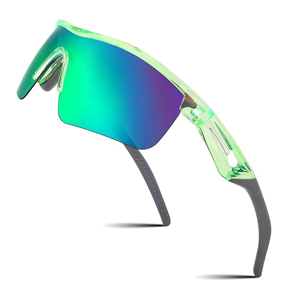 Feisedy キッズ スポーツ サングラス 子供用 偏光 レンズ UVカット TR90超軽量 サングラス ゴルフ ジョ..