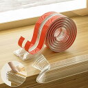 Coollooda コーナークッション (長2M×幅3CM) コーナーガード 無色透明 角 保護 テーブル PVCクリア素材 ーハニカム クッション性と衝撃吸収性を高める 家具の角を保護 赤ちゃん けが防止
