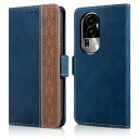 OPPO Reno10 Pro 5G ケース 手帳型 シンプル スマホケース おしゃれ OPPO Reno10 Pro 5G 手帳型 カバー 高級PUレザー オッポ リノ10 プロ 5G ケース 手帳型 便利 全面保護 oppo レノ10プロ カバー(2)