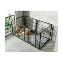 ペットサークル 犬 ペットフェンス サークルケージ ドア付き DIY 室内 屋外 置くだけ 柵 自立 ケージ 小型犬 セットドア付 6枚 高さ60cm 接続式 簡単組み立て 工具不要 ダブルロック ペットケージ 犬用 広げる レイアウト自由 120×