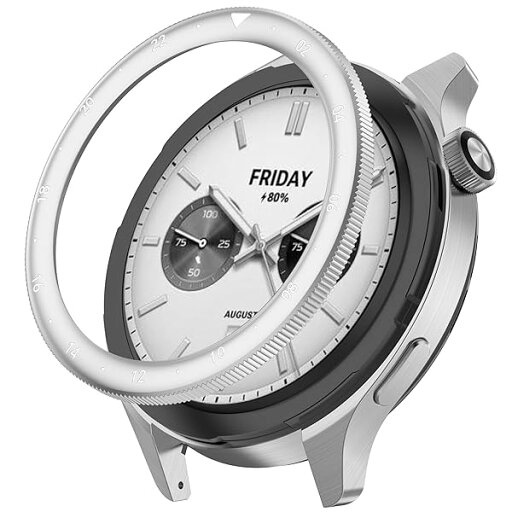 Lamshaw for Xiaomi Watch S4 / S3 ベゼルリング、強化金属 フレーム 保護カバー 耐衝撃 傷防止 耐衝撃 交換ベゼル Xiaomi Watch S4/Xiaomi Watch S3スマートウォッチ用 (シルバーA) Lamshaw for Xiaomi Watch S4 / S3 ベゼルリング、強化金属 フレーム 保護カバー 耐衝撃 傷防止 耐衝撃 交換ベゼル Xiaomi Watch S4/Xiaomi Watch S3スマートウォッチ用 (シルバーA)