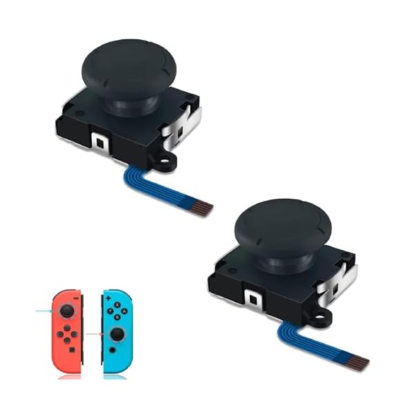 SensaBliss For switch joy-con 修理 Switch用 修理ツール 右／左 センサーアナログジョイスティックSwitch用NS Joy-con対応 スイッチパーツ switch用ジョイコン交換対応 3Dアナログレバー 2個セ