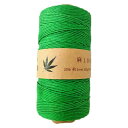 【HEMP SHOW】Hemp twine麻紐1mm 100g(Hemp100%) 130m巻 (グリーンGreen)