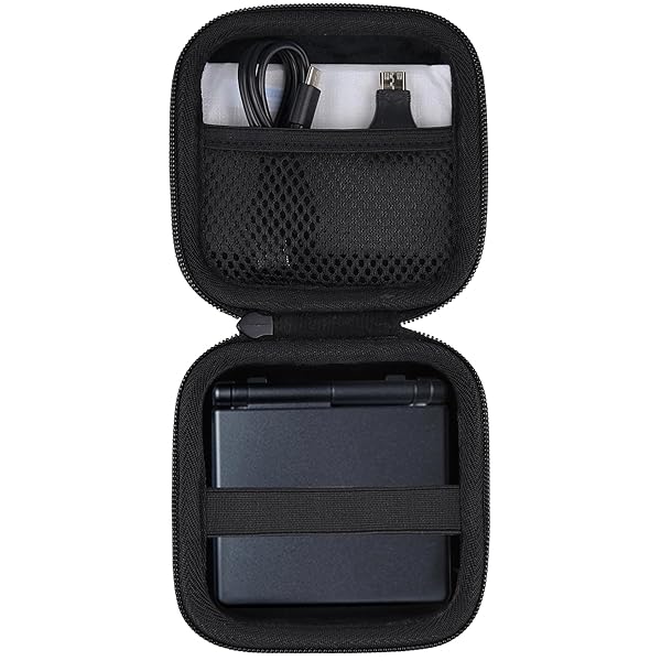 【保護フィルム1枚＋変換アダプタ1個おまけ】Anbernic RG35XXSP ポータブルゲーム機に対応,ブラック,Khanka専用収納ケース（ケースのみ）