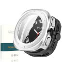 PRODELI For Galaxy Watch Ultra 47mm 専用 ケース+ガラスフイルム PC+ガラス 高感度 一体型カバー 取り付け簡単 衝撃吸収 軽量 キズ防止 ギャラクシー watch ultra 47mm 用 保護カバー (シルバ(2)