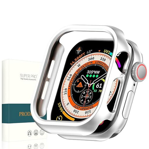 PRODELI For Apple Watch Series 10 46mm 専用 ケース PC素材 キズ防止 取り付け簡単 シンプル 軽量 アップルウォッチ series 10 用 保護カバー (シルバー) PRODELI For Apple Watch Series 10 46mm 専用 ケース PC素材 キズ防止 取り付け簡単 シンプル 軽量 アップルウォッチ series 10 用 保護カバー (シルバー)