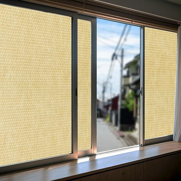 Coavas 窓ガラス目隠しフィルム 窓ガラスフィルム 目隠しシート 断熱シート 窓 結露防止シート 窓 フィ..