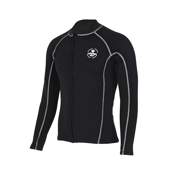 MORGEN SKY ウェットスーツ 2mm フロントジッパー 長袖ジャケット 上着 防寒防風 水陸両用 オートバイ..