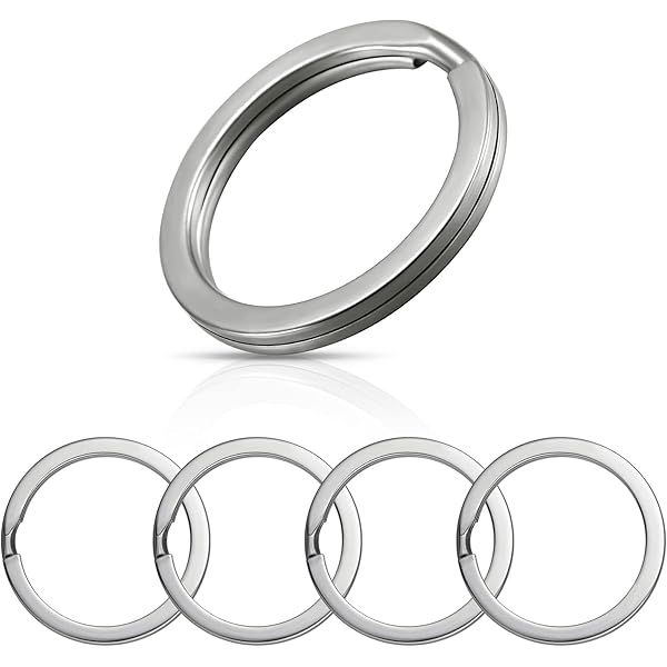 チタン製 キー ホルダー 二重リング 軽量 外徑 10mm 12mm 14mm 18mm 25mm 28mm 30mm 32mm 35mm 超軽量 頑丈 サビに強い 二重丸カン スプリットリング (チタン製 10個入, 外徑 18mm)(3)