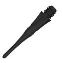 CyeeLife ダーツ チップ 2BA & 25mm ブラック ポイント・ティップ 50本入, Plastic Dart points CL04