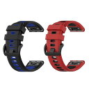 for Garminガーミン Instinct 2X/Fenix8 51mm バンド ベルト 2点セット 交換バンド シリコン 替えバンド 互換品 Fenix 7X Pro/Fenix 7X/Fenix 6X ストラップ 交換ベルト 通気性に優れ ア(2)