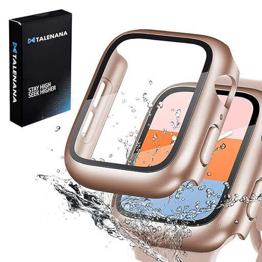 TALENANA for Apple Watch防水ケース Series7/Series8/Series9 41mm/45mm アップルウォッチ シリーズ7/8/9用保護カバー ガラスフィルム 一体型 PC素材 タッチ感良好 アップルウォッチ第7/8 TALENANA for Apple Watch防水ケース Series7/Series8/Series9 41mm/45mm アップルウォッチ シリーズ7/8/9用保護カバー ガラスフィルム 一体型 PC素材 タッチ感良好 アップルウォッチ第7/8