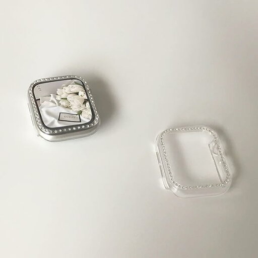 【2枚入り】Apple Watchケース 44mm アップルウォッチ カバー キラキラ アップルウォッチ フレームカバー 超簿軽量 装着簡単 PC材質 Apple Watch series6/SE/5/4 保護バンパー 【2枚入り】Apple Watchケース 44mm アップルウォッチ カバー キラキラ アップルウォッチ フレームカバー 超簿軽量 装着簡単 PC材質 Apple Watch series6/SE/5/4 保護バンパー