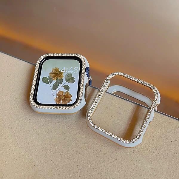 【2枚入り】Apple Watchケース 38mm アップルウォッチカバー キラキラ アップルウォッチ フレームカバー 超簿軽量 PC材質 装着簡単 Apple Watch series3/2/1 保護バンパー