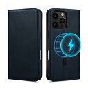 Rssviss iPhone 16 Pro Max 用 ケース 手帳型 MagSafe対応 iPhone16 pro max 用 カバー 手帳型 マグセーフ対応 カード収納 iPhone 16pro max 専用 手帳型 ケース ワイヤレス充電対応(2)