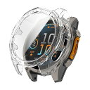 Miimall for Garmin Fenix 8 51mm 保護カバー+ガラスフィルム 一体型ケース 保護フィルム 強化エッジタッチ 薄型 軽量耐衝撃 高感...