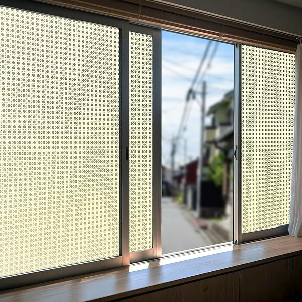 Coavas 窓ガラス目隠しフィルム 窓ガラスフィルム 目隠しシート 夜も見えない 断熱シート 窓 結露防止..