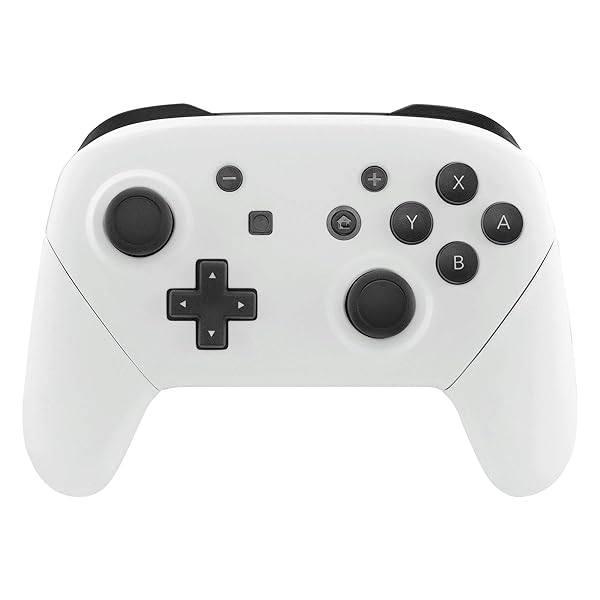 eXtremeRateフェースプレートバックプレートハンドルswitch プロコンに対応用、スイッチ プロコンに対応用DIY交換用グリップハウジングケースカバー-ホワイト